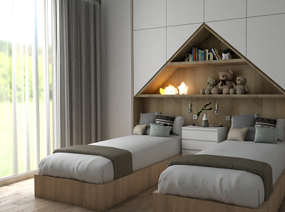 Interior Design Project | Girls Room 3d bedroomdesign design interior interiordesign render roomdesign