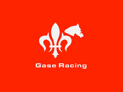 Gase Racing. Horse racing firm logo branding graphic design illustration logo vector