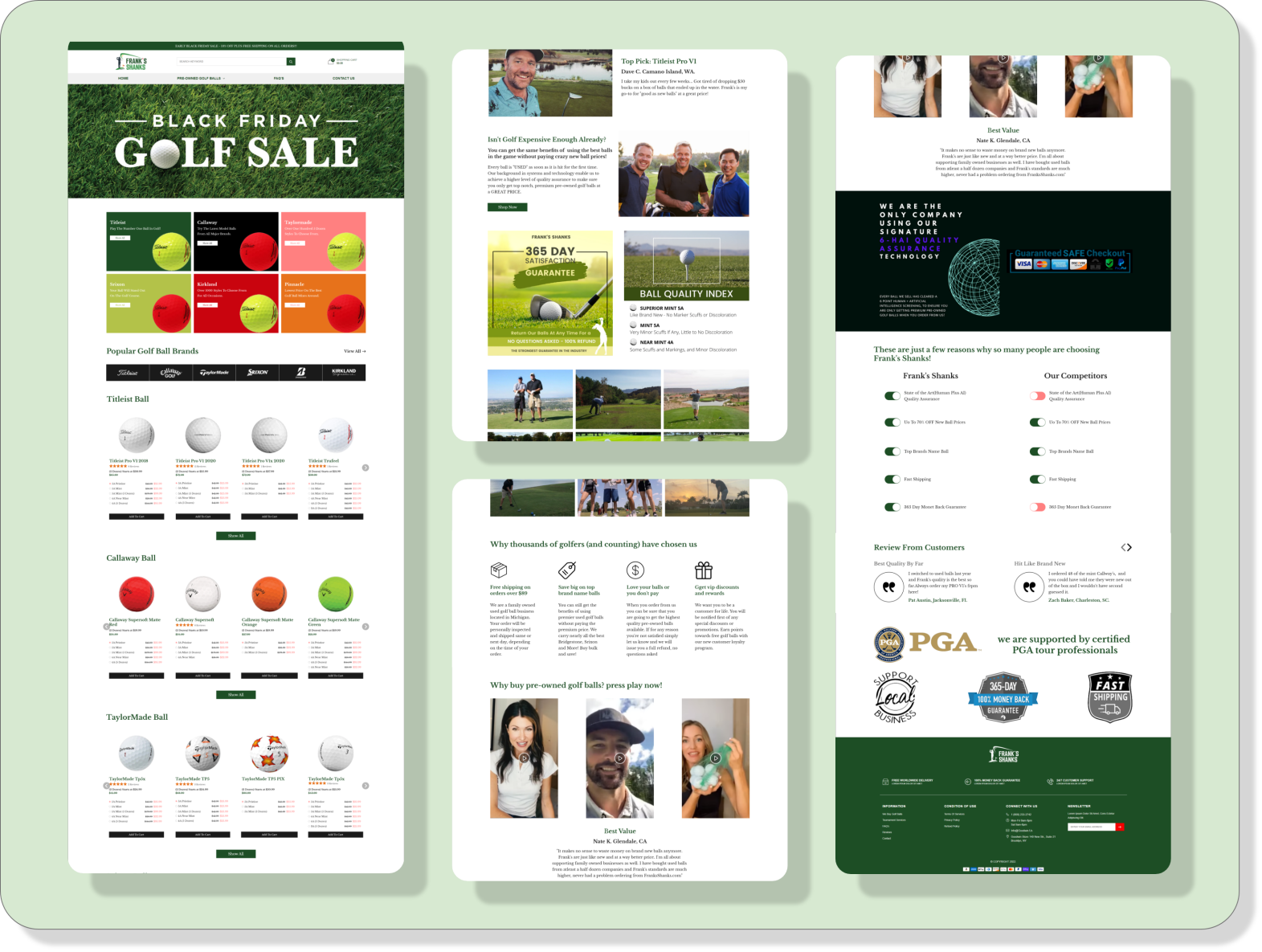 Golf Ball Shopify Store Design By Kushal Gandhi On Dribbble