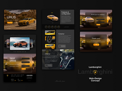 Lamborghini URUS Landingpage