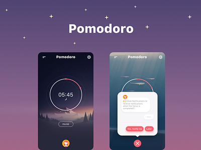 Time tracker - Personal assistant app chatbot dailyui pomodoro popup time tracker uiux