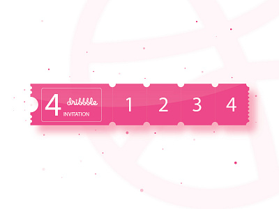 dribbble Invitation design dribble first hello invitation invite shot ticket vector