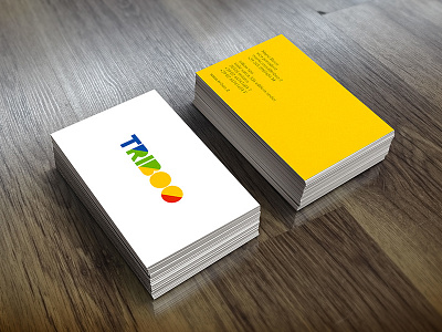 Triboo rebranding Business Card brand triboo visual identity