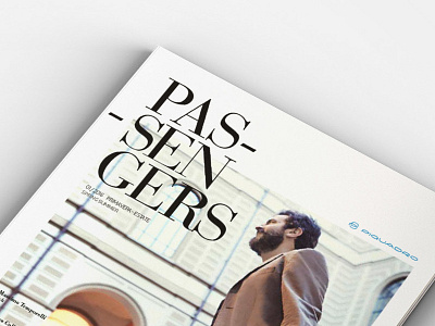 Passengers Piquadro editorial fashion graphic design magazine paper