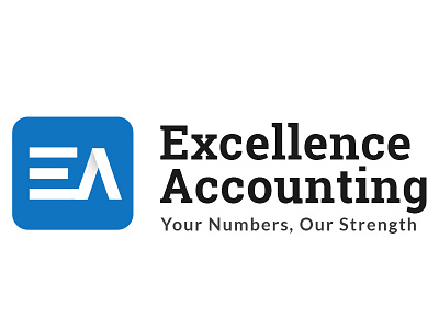 EA accounting firm accounts logo logo design