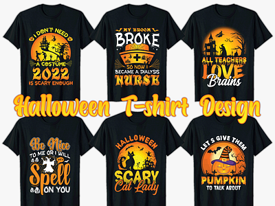 Halloween T-shirt Design animation back to school back to school t shirt design graphic design halloween halloween t shirt design illustration t shirt
