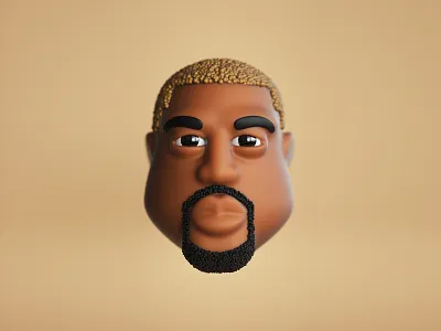 Kanye 3d 3dillustration c4d cgi character characterdesign emoji hiphop icon illustration kanye kanye west rap rapper yeezy