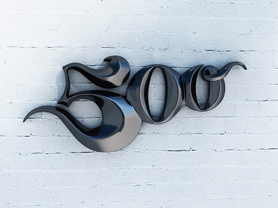 500 3d 3dillustration 3dtype cgi lettering type typeinspace typography