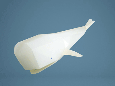 Whale GIF animated 3d animated gif animation cinema cinema4d gif rendering vray whale