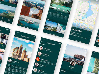 Conceptual design of travel App