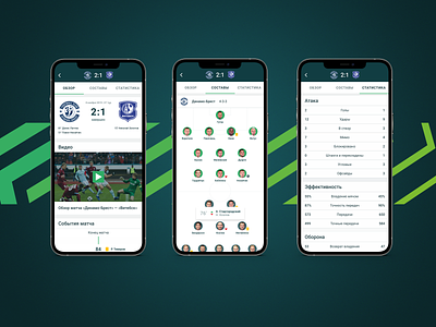 Belarus Premier League App - Match info