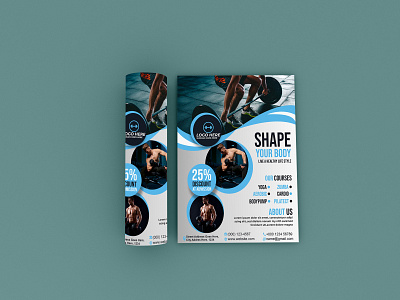 Gym & Fitness Flyer fitness fitnessflyer flyer flyerdesign gym gymflyer