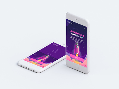 Launch your spaceship! app appdesign design interface mobile mobiledesign mobileui ui ux