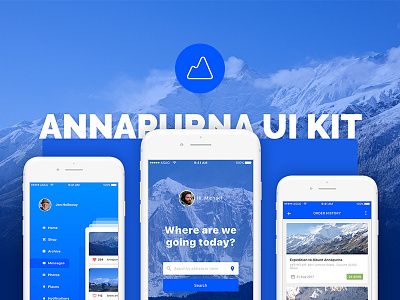 Annapurna UI Kit app design design mobile design template ui design ui kit ui kits ui templates ux design ux ui