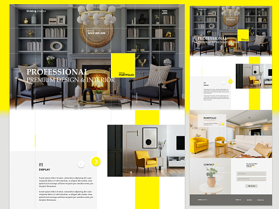 Design & Interior Website branding design typography ui ux