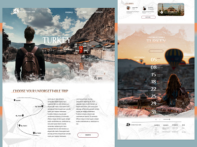 Travel Blog Page branding design logo typography ui ux