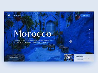 Vertical Slider Prototype animation figma flinto grid interface layout morocco prototype scroll scrolling slider tourism typography ui ui design user interface ux vertical web design