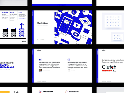 Oblik Studio Credential case study credential deck design figma graphic design interface layout oblik pitch ppt pptx presentation presentation design presentation template presentations slide studio ui