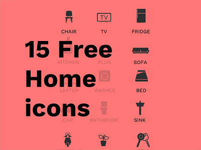 FREE HOME ICONS android app apple casa free home icon design iconos icons icons pack iconset iphone madrid sketch sketchapp spain ui uiux ux web