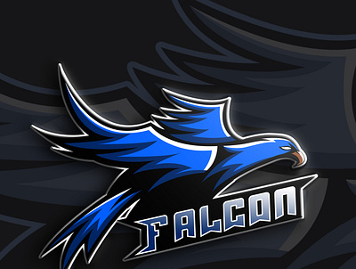 Bird Logo Falcon branding illustration logo typography