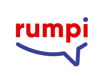 Rumpi's Logo idea inspiration logo red and blue