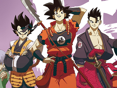 Dragonball : Bushido anime character design comicbook comics concept art dbz digital dragon ball fan art illustration manga photoshop