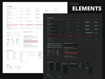 Form Elements - States from Design System