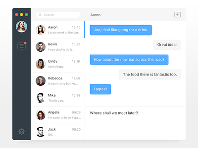 Daily UI #013_Direct Messaging