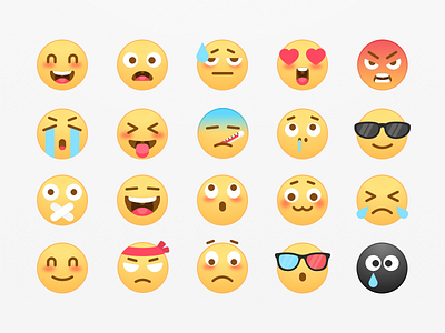 Emojis by minrui_ on Dribbble