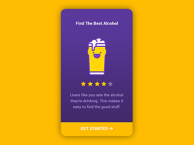 Rate your beer! alcohol beer cards design material design onboarding photoshop ui uidesign user interface ux