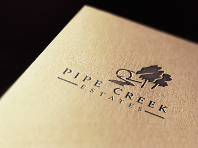 Logodesign Pipe Creek Estates branding graphicdesign logo logodesign