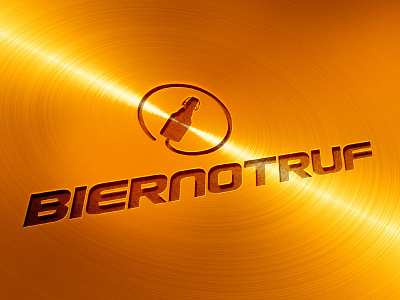 Biernotruf beer design emergency logo logodesign notruf