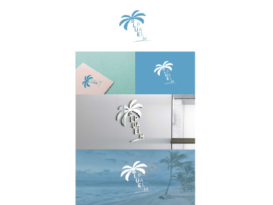 Logodesgign Blue Palm branding design graphicdesign logo logodesign