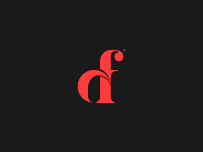 a +f aesthetic brand identity branding classy curves feminine logo logotype luxurious mark red typography