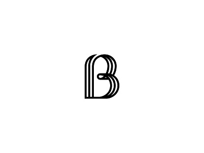 B + 13 b bold brand identity circles cycle line logo logotype mark monogram numbers typography