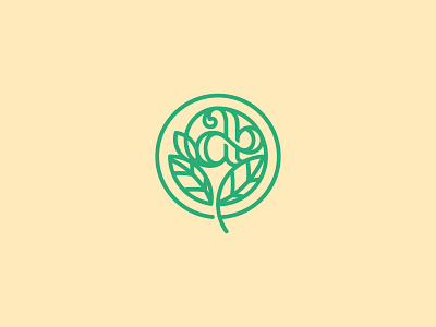 a brand identity design flow logo logomark mark monogram nature solid visual identity