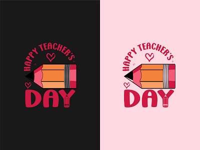 Happy Teacher's day T shirt design branding design graphic design illustration lettering tshirt tshirtdesign tshirts typhography tshirt vector