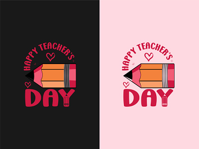 Happy Teacher's day T shirt design