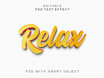 Relax 3d text effect 3d effect effects font relax text texts