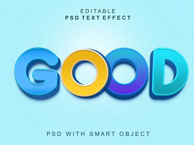 Good 3d text effect 3d text