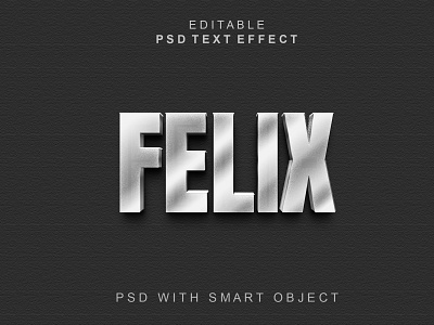 Felix 3d text effect 3d text