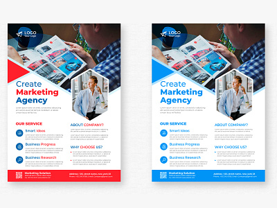 MARKETING AGENCY FLYER DESIGN branding design flyers graphic design illustration marketing vector