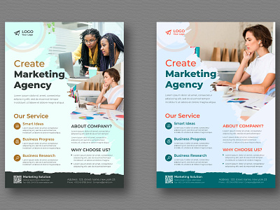 Corporate flyer template brochure business