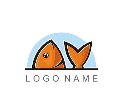 Fish branding graphic design logo