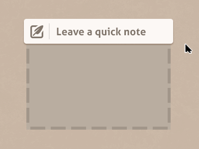 Leave a quick note!