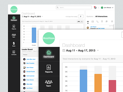 Admin Dashboard admin clean dashboard flat interface minimal navigation ui dash