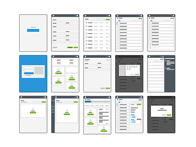 Screen States - User Flow Map customer journey interaction map screen states userflow ux wireframes