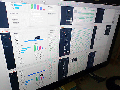 Various Screen States - Sketch app dashboard desktop gantt chart iot network security sketch states ui