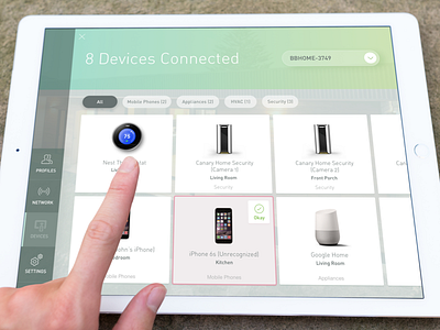 IoT Devices View app devices helvetica iot ipad minimal nest simple