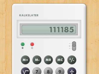 Kalkerlater UI (Braun inspired)